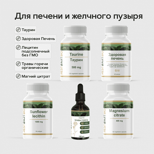Для печени и желчного пузыря (5 добавок)