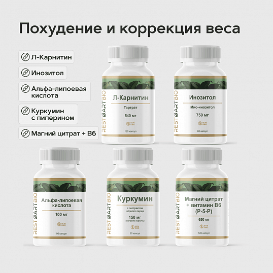 Похудение и коррекция веса (5 добавок)